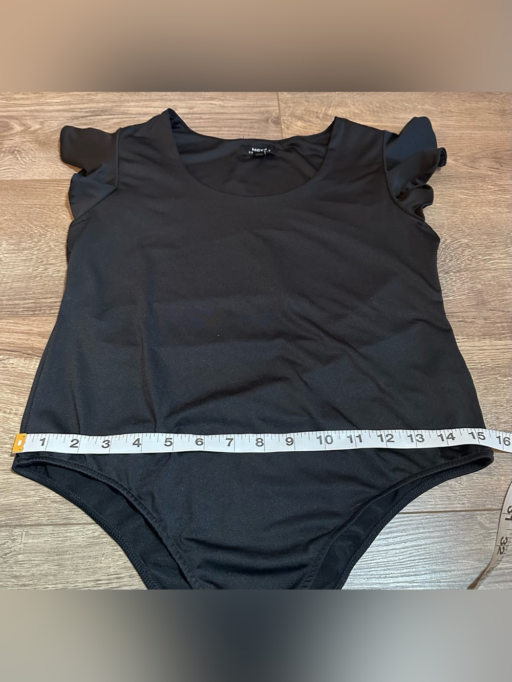 MEXX Black Flutter Sleeve Bodysuit | Size Medium - Picture 8 of 11
